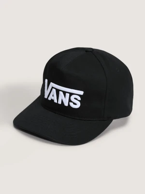 Vans - Czapka z daszkiem Drop V Logo Snapback, male, Czarny, Size: