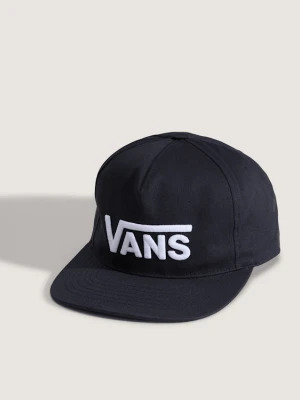 Vans - Czapka z daszkiem Drop V Logo Snapback, male, Niebieski, Size: