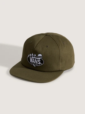Vans - Czapka z daszkiem Show Off Snapback, male, Zielony, Size: