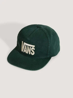 Vans - Czapka z daszkiem Stretch Logo Snapback, Człowiek, Zielony, Rozmiar: Jeden Rozmiar