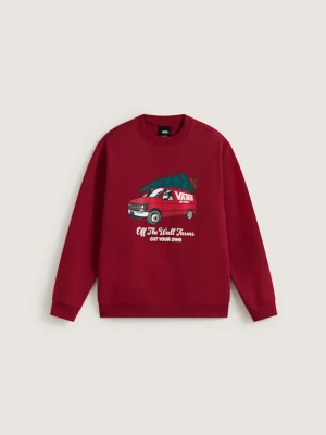 Vans - Dziecięca bluza Cut Your Own Crew (8-14 lat)unisex, Bordowy