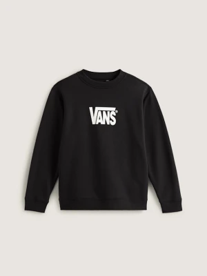 Vans - Dziecięca bluza Stretch Logo Crew (8-14 lat)unisex, Czarny, Size: