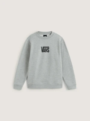 Vans - Dziecięca bluza Stretch Logo Crew (8-14 lat)unisex, Szary, Size: