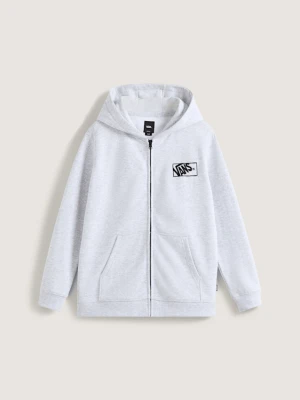 Vans - Dziecięca bluza z kapturem By Blocked Box Zip (8-14 lat)unisex, Szary, Size: