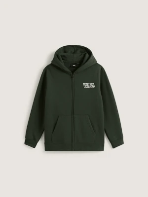 Vans - Dziecięca bluza z kapturem Classified Zip (8-14 lat)unisex, Zielony, Size: