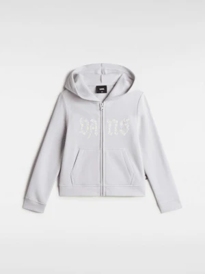 Vans - Dziecięca bluza z kapturem Daisy Break Zip (2–-8 lat)unisex, Szary, Size: