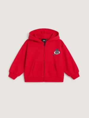 Vans - Dziecięca bluza z kapturem na zamek Dumpster Raccoon (2-8 lat)unisex, Czerwony