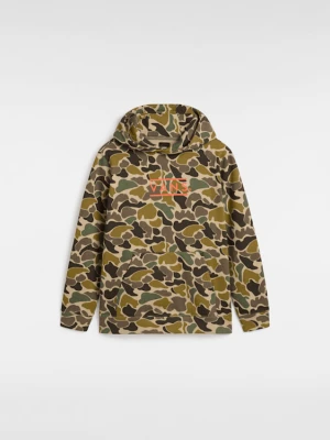 Vans - Dziecięca bluza z kapturem Half Box Camo (8-14 lat)unisex, Brązowy, Size: