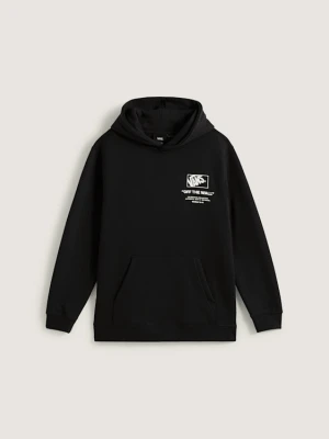 Vans - Dziecięca bluza z kapturem Stockpile Pullover (8-14 lat)unisex, Czarny, Size: