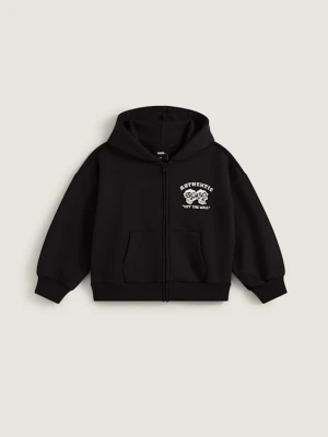 Vans - Dziecięca bluza z kapturem Twin Skulls Zip (2-8 lat)unisex, Czarny
