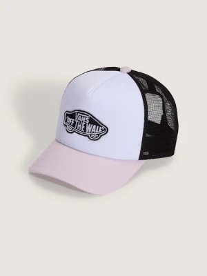 Vans - Dziecięca czapka Classic Patch Curved Bill Truckerunisex, Biały
