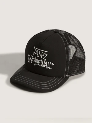 Vans - Dziecięca czapka z daszkiem Vans Pop Truckerunisex, Czarny, Size: