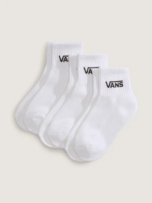 Vans - Dziecięce skarpety Classic Half Crew (3 pary)unisex, Biały, Size: