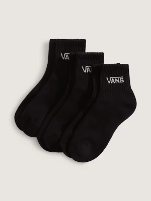 Vans - Dziecięce skarpety Classic Half Crew (3 pary)unisex, Czarny, Size: