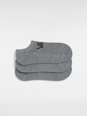 Vans - Dziecięce skarpety stopki Vans Classic Kick No Show (3 pary)unisex, Szary, Size: