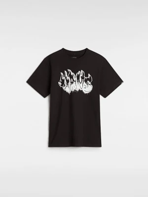 Vans - Dziecięcy T-shirt Burnout (8-14 lat)unisex, Czarny, Size: