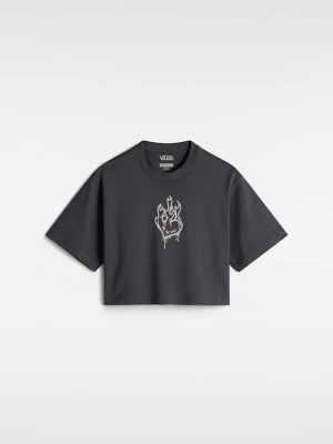 Vans - Dziecięcy T-shirt Fire In Your Heart (8-14 lat)unisex, Szary, Size: