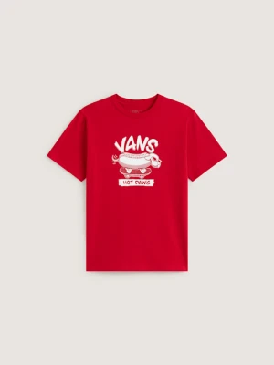 Vans - Dziecięcy T-shirt Hot Dawg (8-14 lat)unisex, Czerwony