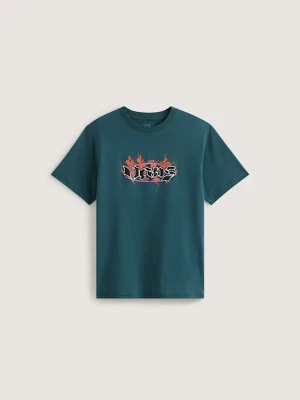 Vans - Dziecięcy T-shirt Night Spark (8-14 lat)unisex, Zielony, Size: