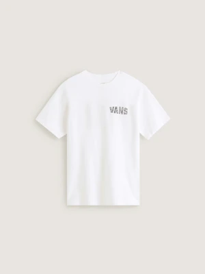 Vans - Dziecięcy T-shirt Racing Flames (8-14 lat)unisex, Biały, Size: