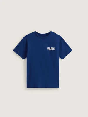 Vans - Dziecięcy T-shirt Racing Flames (8-14 lat)unisex, Niebieski, Size: