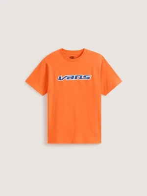 Vans - Dziecięcy T-shirt Retro Speed (8-14 lat)unisex, Pomarańczowy, Size: