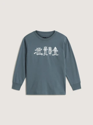 Vans - Dziecięcy T-shirt Sk8 Posse (2–8 lat)unisex, Szary, Size: