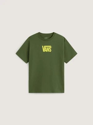 Vans - Dziecięcy T-shirt Stretch Logo (8-14 lat)unisex, Zielony