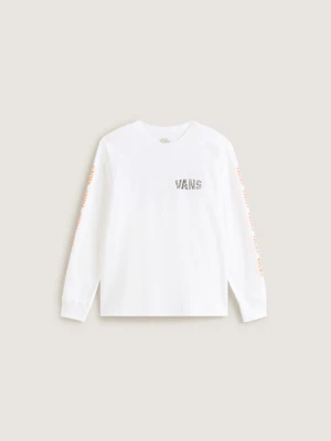 Vans - Dziecięcy T-shirt z długim rękawem Racing Flames (8-14 lat)unisex, Biały, Size: