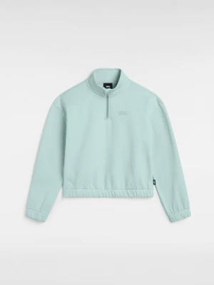 Vans - Dziewczęca bluza Half  Mock (8-14 lat)unisex, Niebieski, Size: