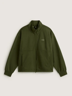 Vans - Full Zip Mock Neck Fleece Green Balsam, Człowiek, Zielony