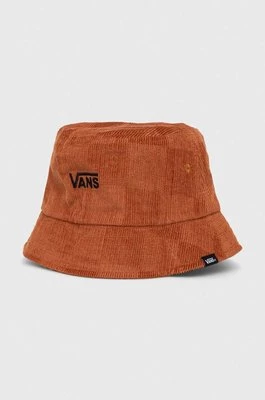 Vans kapelusz dwustronny bawełniany kolor brązowy bawełniany