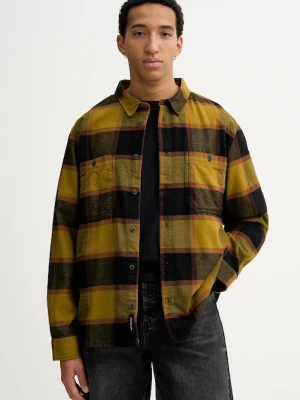 Vans koszula bawełniana męska kolor zielony regular z kołnierzykiem klasycznym VN000P7ZF0H1