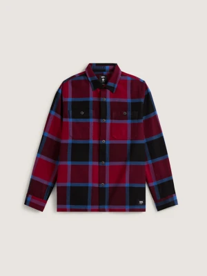 Vans - Koszula dziecięca Larkspur Flannel (8-14 lat)unisex, Bordowy, Size: