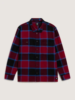 Vans - Koszula Larkspur Flannel, male, Bordowy, Size: