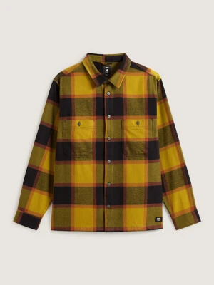 Vans - Koszula Larkspur Plaid Flannel, male, Złoty, Size:
