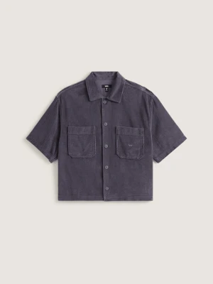 Vans - Koszula Premium Cord Button Up, male, Szary, Size: