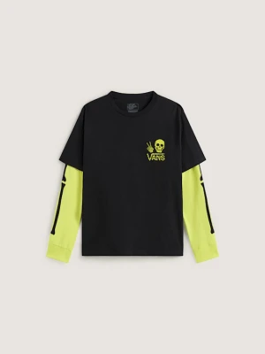 Vans - Koszulka dziecięca Arm Bones Twofer(8-14 lat)unisex, Czarny