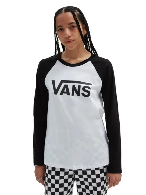 Vans Koszulka "Flying V Everyday" w kolorze biało-czarnym rozmiar: XS
