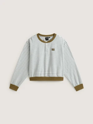 Vans - Koszulka Henley Molly z długim rękawem, female, Szary