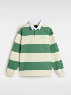 Vans - Koszulka polo Ward Stripe Rugby Knit, male, Zielony, Size: