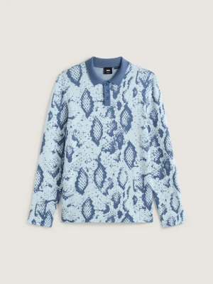 Vans - Koszulka polo z długim rękawem Raw Instinct, male, Niebieski