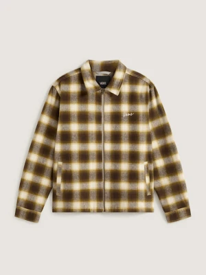 Vans - Kurtka koszulowa Crestmont Plaid, male, Beżowy, Size: