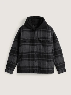 Vans - Kurtka koszulowa z kapturem Piedmont Plaid, male, Czarny, Size: