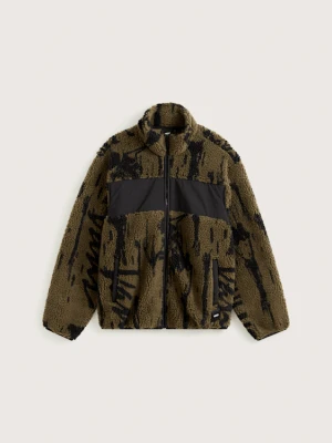 Vans - Kurtka Stiller Pile Fleece Full-Zip, male, Brązowy, Size: