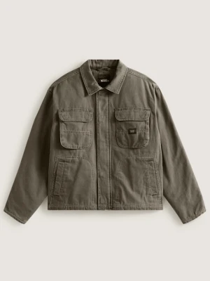 Vans - Kurtka Umber Pigment Canvas, male, Beżowy, Size: