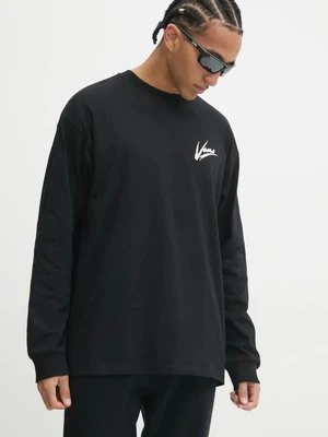 Vans longsleeve bawełniany kolor czarny z nadrukiem VN000K6Z1KP1