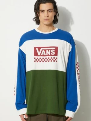 Vans longsleeve bawełniany Premium Classics LX Branded Panel z nadrukiem VN000K2KBXU1