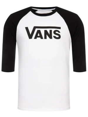 Vans Longsleeve Classic Ragl VN0002QQYB21 Biały Slim Fit