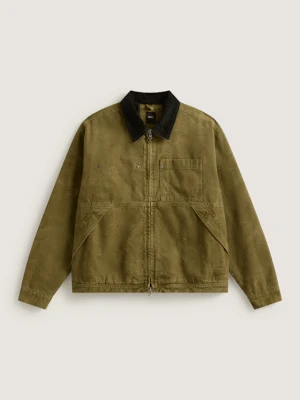Vans - Nico Chore Canvas Jacket Olive Brown, Człowiek, Beżowy